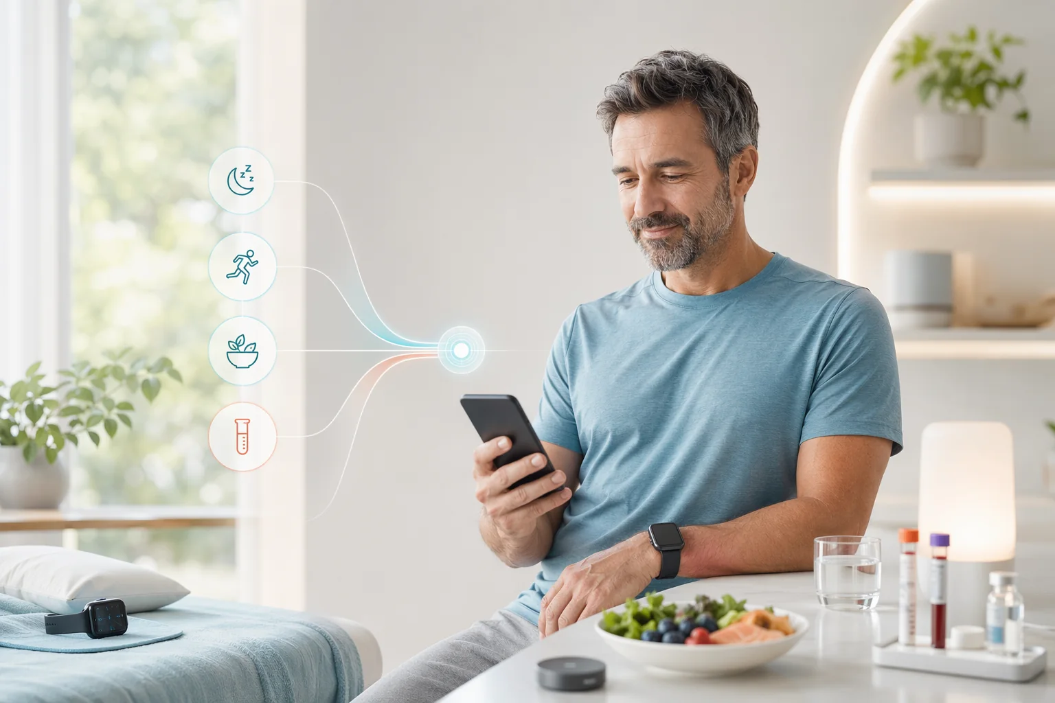 A person exploring personalized program options